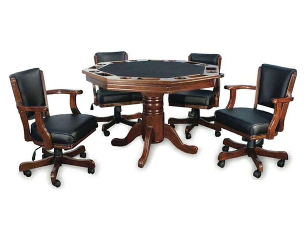 Octagonal Poker Table Set comp